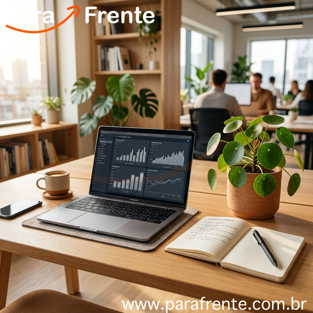 Espaço de trabalho moderno simbolizando preparação para o futuro do mercado de trabalho